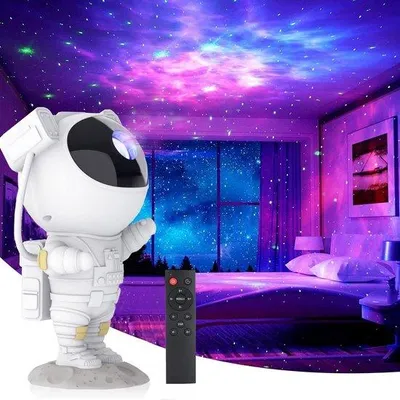 Productafbeelding van Sterrenhemel projector met Astronaut Design - Nachtlampje voor Kinderen en Volwassenen - Perfect voor Kamers en Feesten