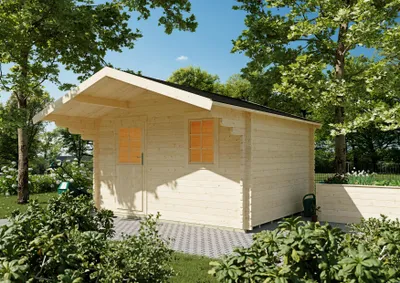 Produktbild von Gartenhaus Simsburg 3,50x3,00 m - inklusive langlebigem EPDM-Dach