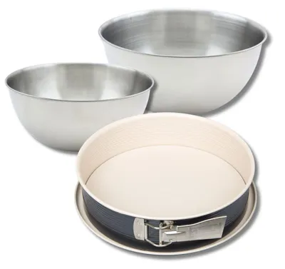 Image de Set de 4 ustensiles de pâtisserie moule à gâteaux bol et spatule Black metallic Black mettallic Zenker Black mettallic