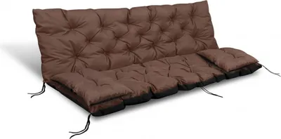 Produktbild von Schaukelbank Kissen braun Gartenbank 150x60x50cm + 2 Kissen 42 x 42 cm