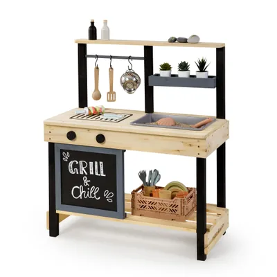 Produktbild von MUDDY BUDDY® Matschküche "Chill & Grill" natur - schwarz