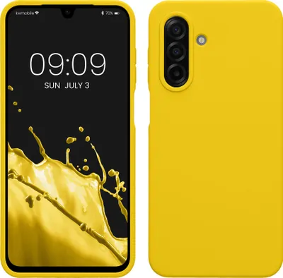 Produktbild von kwmobile Handyhülle für Samsung Galaxy A17 4G / 5G Hülle - Case Silikon - Kabelloses Laden - Schutzhülle Cover in Strahlend Gelb