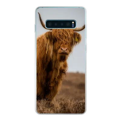 Produktbild von MuchoWow® Handyhülle Schutzhülle Hülle für Samsung Galaxy S10 Lite Schottischer Highlander - Düne - Gras Silikon Softcase Handy Hülle - Schutz