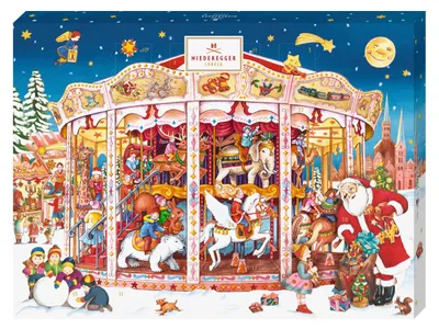 Produktbild von Niederegger Premium Adventskalender mit Marzipan Pralinen, 500g