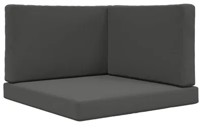 Immagine prodotto di Cuscini da divano da esterno vidaXL, 3 pezzi, antracite, poliestere