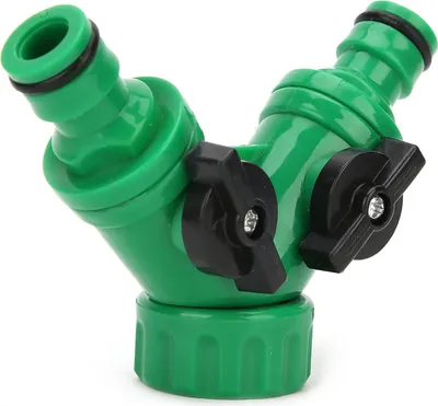 Image de 2Pcs G3/4 PNTY DN20 3-Way Water Splitter Tee Connector Adapter Valve with Switches Garden Tool