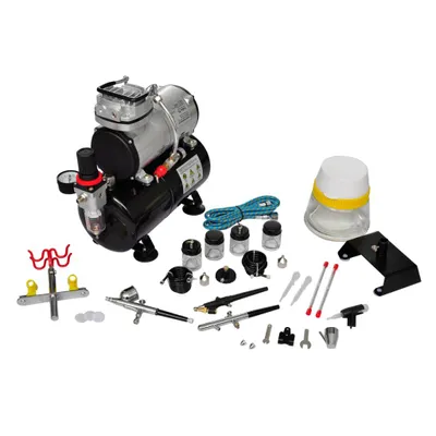 Produktbild von vidaXL Airbrush Profi Komplett-Set mit 3 Pistolen