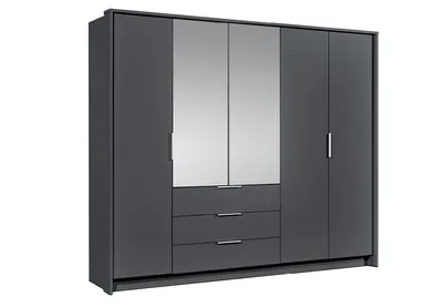 Obrázek produktu pro Kombinovaná šatní skříň 255 UZMA - grafit
