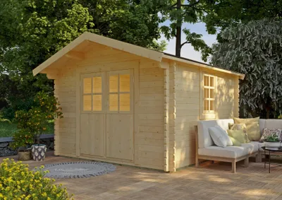 Produktbild von Gartenhaus Springfield II 3,00x3,00 m - inklusive hochwertigen Dachschindeln
