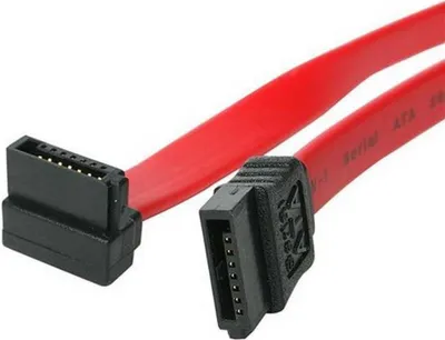 Zdjęcie produktu dla StarTech.com SATA18RA1, 0,457 m, SATA III, SATA 7-pin, SATA 7-pin, Żeńska/Żeńska, Czerwony