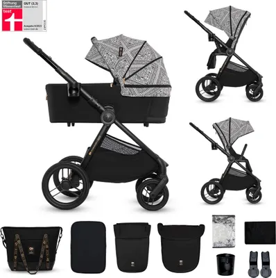 Obrázek produktu pro KINDERKRAFT Kočárek kombinovaný Nea 2 2v1 Lunar Black Bizuu