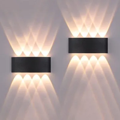 Obrázek produktu pro Hliníková nástěnná lampa, 1600 lm, IP65, vodotěsná, moderní, s nastavitelným úhlem svícení, LED, bodové světlo, teplá bílá, černá
