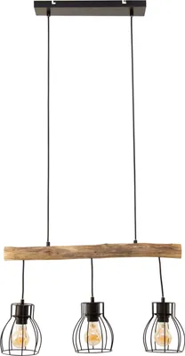 Obrázek produktu pro Závěsné svítidlo - Černá - Kov - 3 světla - Š 60 cm