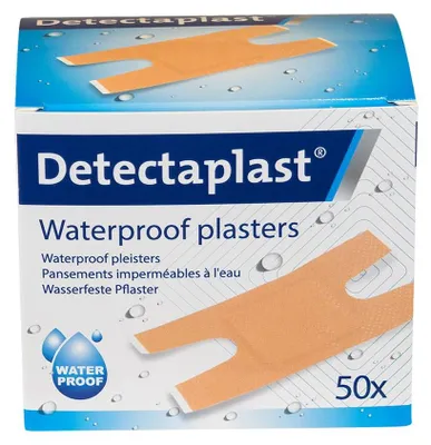 Imagen del producto de Tiritas impermeables, 50 unidades, 68 x 38 mm, para los dedos