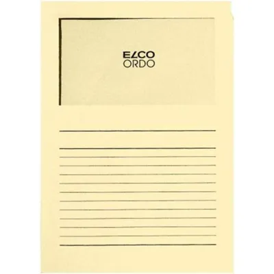 Produktbild von 100 ELCO Sichthüllen Ordo classico DIN A4 beige glatt 120 g/qm