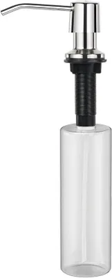 Productafbeelding van Famanu zeepdispenser voor keuken en badkamer - roestvrijstalen pomp, 500 ml, navulbaar van boven