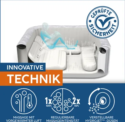 Produktbild von Bestway® LAY-Z-SPA® WLAN-Whirlpool San Francisco HydroJet Pro™  230 x 230 x 71 cm, eckig