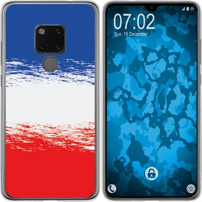 Produktbild von PhoneNatic Case kompatibel mit Huawei Mate 20 Silikon-Hülle WM France M5