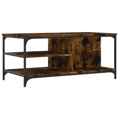 Immagine prodotto di Tavolino da Salotto Rovere Fumo 100x50x45 cm Legno Multistrato