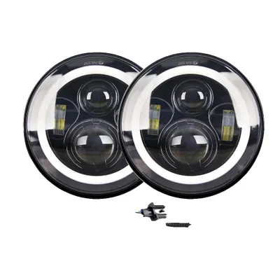 Produktbild von 7 Zoll LED-Scheinwerfer, 50W Fernlicht, 30W Abblendlicht, 1100 lbs