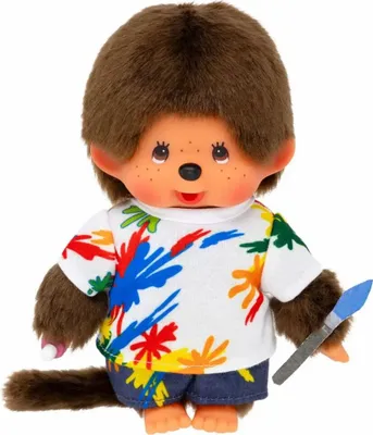 Obrázek produktu pro Chlapec v malířském oblečku | 20 cm | Panenka Monchhichi | Móda
