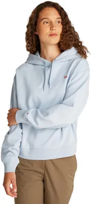 Produktbild von Tommy Hilfiger Damen Hoodie Contrast Flag Regular Fit, Blau (Breezy Blue), XL