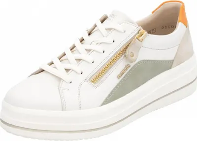 Produktbild von Remonte Damen Sneaker in Weite G und herausnehmbare Einlage Reißverschluss D1C01, Größe:38 EU, Farbe:Weiß