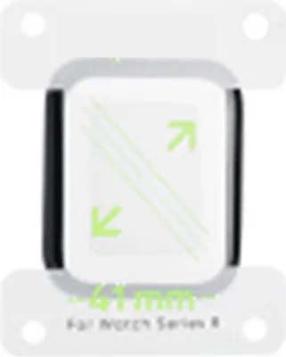 Produktbild von starfix Soft Barrier Nano Displayschutz für Apple Watch 7 41mm, schwarz