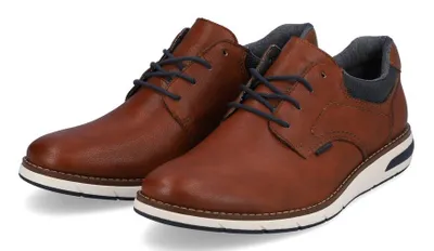 Produktbild von Rieker Herren Echtleder Schnürhalbschuh braun, Herren:41 EU