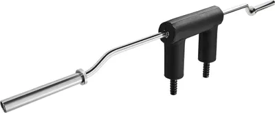 Produktbild von Sicherheits-Kniebeugestange, 1.500 lbs Fitness-Kniebeugestange, Sicherheits-Kniebeugestangenaufsatz mit Schulter- und Armpolstern, Hantelstange mit 32 mm Durchmesser, ideal für Frontkniebeugen, Ausfallschritte, Reha und Physiotherapie