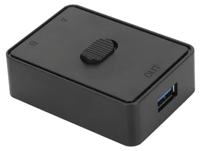 Immagine prodotto di Switch USB 3.0 con uscita 2 in 1 o KVM bidirezionale con selezione per tastiera, mouse, scanner e stampante