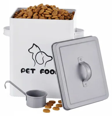 Produktbild von Aufbewahrungsbox für Tierfutter mit Deckel und Schaufel