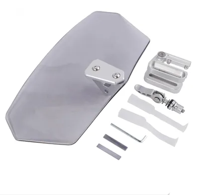 Produktbild von Motorrad-Windschutzscheibe, Windabweiser, Clip-on-Verlängerung, verstellbarer Windschutz, Zubehör für Motorräder und Elektrofahrzeuge