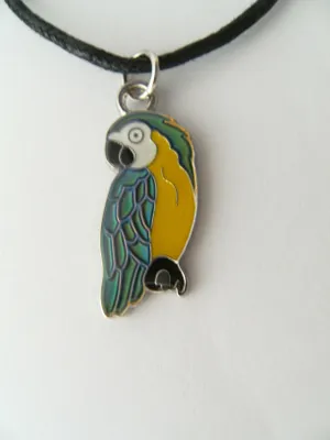 Produktbild von Stimmungskette Ara, Papagei Kette Anhänger Modeschmuck Ketten Geschenke Schmuck Vogel