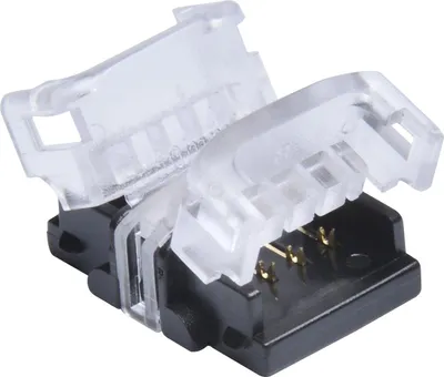 Produktbild von DOTLUX Klemmverbinder Streifen zu Streifen 4-polig für LED-Streifen 10mm RGB IP20 Set 5 Stück