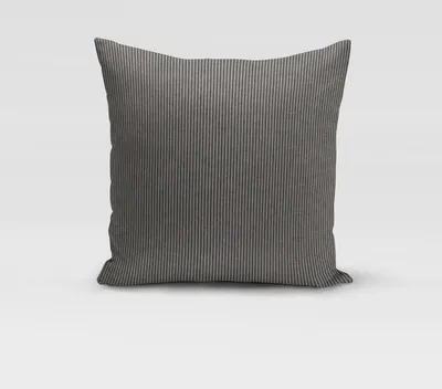Produktbild von SCHÖNER LEBEN. Kissenhülle Streifen 3mm beige blau div. Größen Größe 40x40cm (HxB) 40x40cm (HxB) Größe