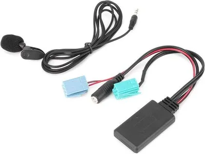Immagine prodotto di Adattatore Bluetooth per auto - 12 V CC - Nero - Connettore a 6 pin - Streaming musicale - Cavo