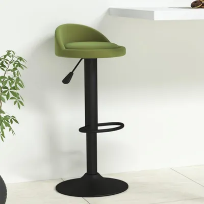 Produktbild von Möbel Barhocker Hellgrün Samt  - Barhocker 333592