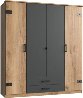 Produktbild von Kleiderschrank Schlafzimmerschrank Drehtürenschrank Schrank "Cheston II"