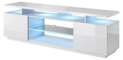 Obrázek produktu pro Rozhlasový a televizní skříň EVA 180x40x56 bílá/bílý lesk