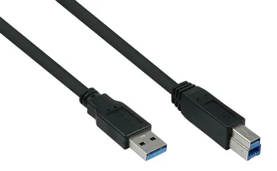 Obrázek produktu pro kabelmeister USB3.0 Kabel A-A UL schwarz 0,5m