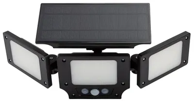 3-fach LED-Solarleuchte mit Sensor, 360 lm, 6500 K