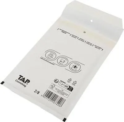 Image de Pochette d'expédition à bulles d'air Dimensions intérieures 110x215mm Dimensions extérieures 140x225mm blanc Fermeture SK LxLmm