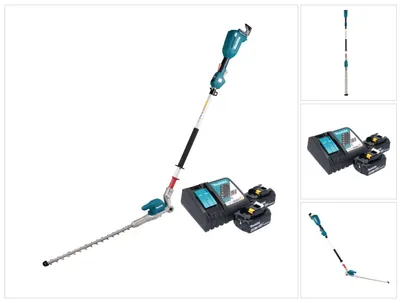 Immagine prodotto di Makita DUN 500 WRM2 Tagliasiepi a batteria 18 V 50 cm Brushless + 2x Batteria 4,0 Ah + Caricabatteria