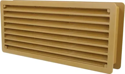 Produktbild von Grünbraunes Kunststofflüftungsgitter 290mm x 125mm Türlüftung Badezimmerlüftung