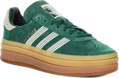 Produktbild von Adidas Gazelle Bold W in Grün-Gold für Damen – 6.5 UK - 40 EU - 8 US / Green