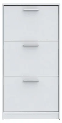 Produktbild von Furniture24 Schuhschränk Msa312-120 Schikipper 58.2 X 115.5 X 20.4 Cm - Weiß Matt
