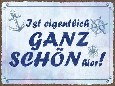 Produktbild von vianmo Blechschild 30x40 cm Ist eigentlich ganz schön hier