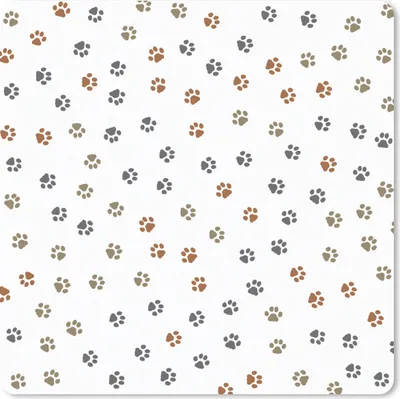 Produktbild von MuchoWow® Mauspad Mousepad Katzen - Pfotenabdruck - Haustiere - Muster 30x30 cm - Mousepads - Maus Mat - Pad - Mausunterlage - Gaming