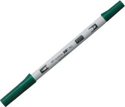 Produktbild von Dual-Fasermaler ABT Pro Keilspitze/Pinselspitze Alkoholbasis dark green